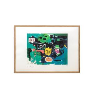 Jean-Michel Basquiat. Sérigraphie en couleurs numérotée. Années 1990. LS6633G84/1