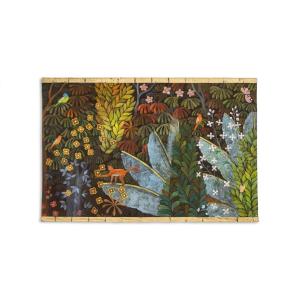 Grand panneau peint à l’acrylique sur toile de lin. Travail contemporain LS66511357