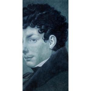 Evelyne Baget Detail Painted On Canvas After Girodet. Contemporary Ls66492003