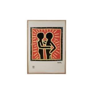 Keith Haring. Numbered Color Silkscreen Print. 1990s. Ls6769b65a