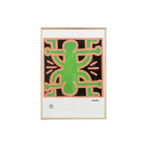 Keith Haring. Numbered Color Silkscreen Print. 1990s Ls6794e-68e