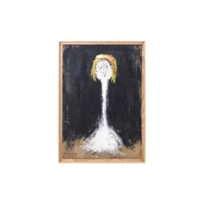 Marcel Mulot, Woman Portrait, Gouache On Canvas, 1988 Ls3834221