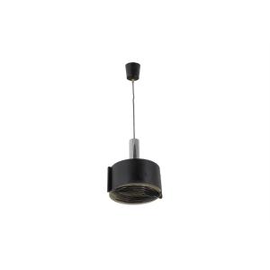 Suspension In Black Lacquered And Chrome Metal. 1960s. Ls5108109p