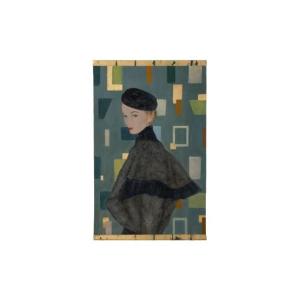 Painted Canvas Depicting A Woman From The 1950s. Contemporary Work. Ls6760b675/1