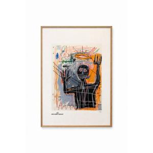 Jean-Michel Basquiat. Sérigraphie en couleurs numérotée. Années 1990. LS6795J-68J