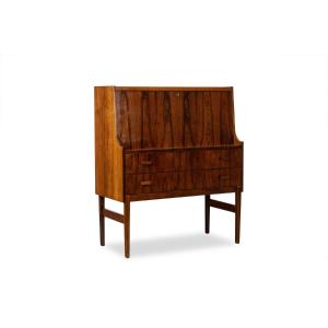 Commode en palissandre à 2 tiroirs, formant secrétaire. Années 1970. LS6792619