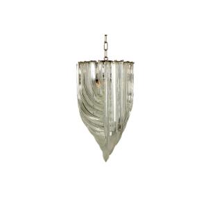 Venini. Translucent Murano Glass Pendant Lamp. 1980s.