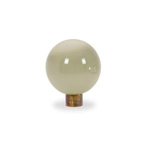 Lampe boule en verre opalescent et bronze patiné. Contemporain. LS6843