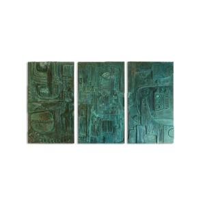 Victoire De Segonzac. Carved And Gilded Triptych Panel. Contemporary – Ls69343009r