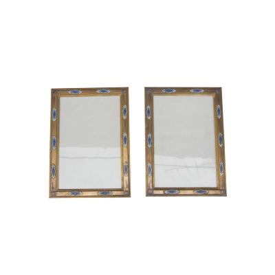 Pair Of Cloisonne Enamel And Gilt Bronze Frames, Napoléon III Period - Ls1838501