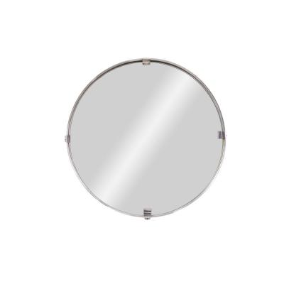 Miroir Rond En Inox Brossé, Années 1970 - Ls4163231