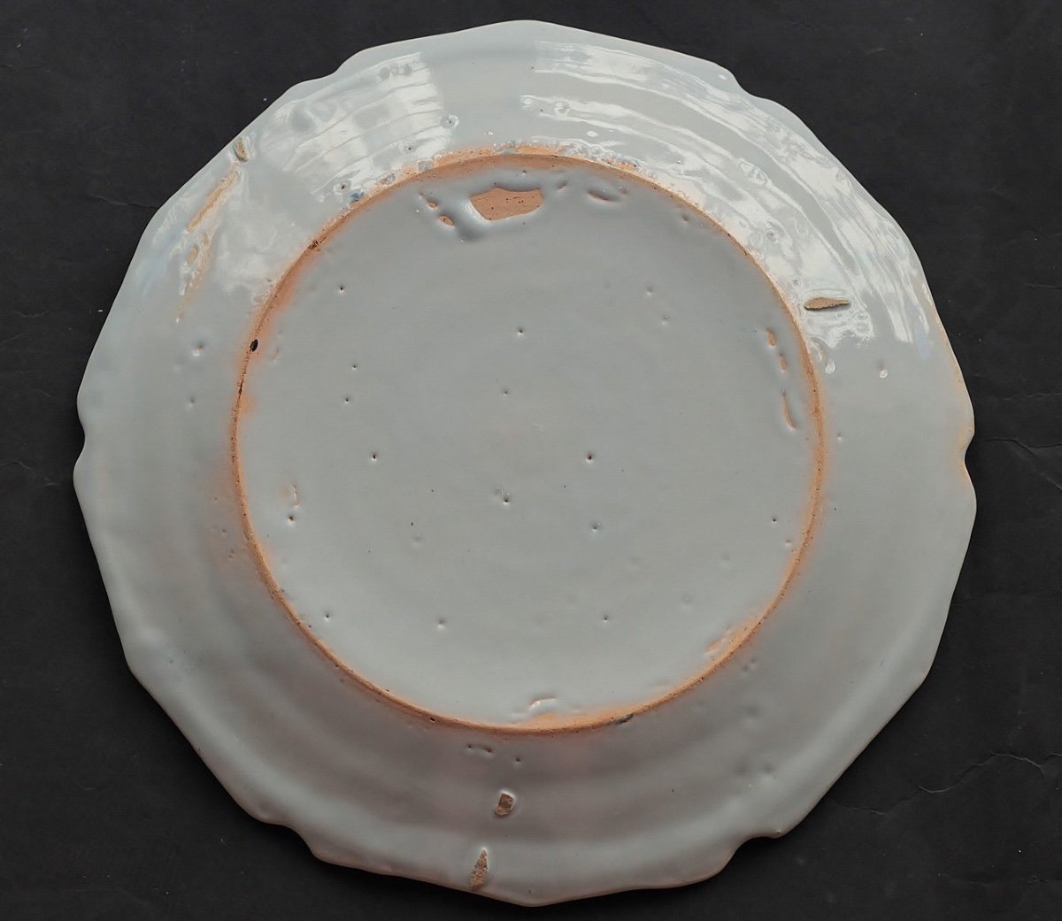 Earthenware Plate Decorated With 18th Century Coats Of Arms.-photo-2