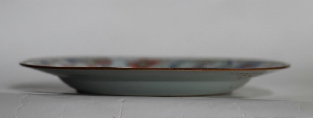 Paire d'Assiettes En Porcelaine De Chine à Décor Dit "pompadour", 18e S.-photo-3