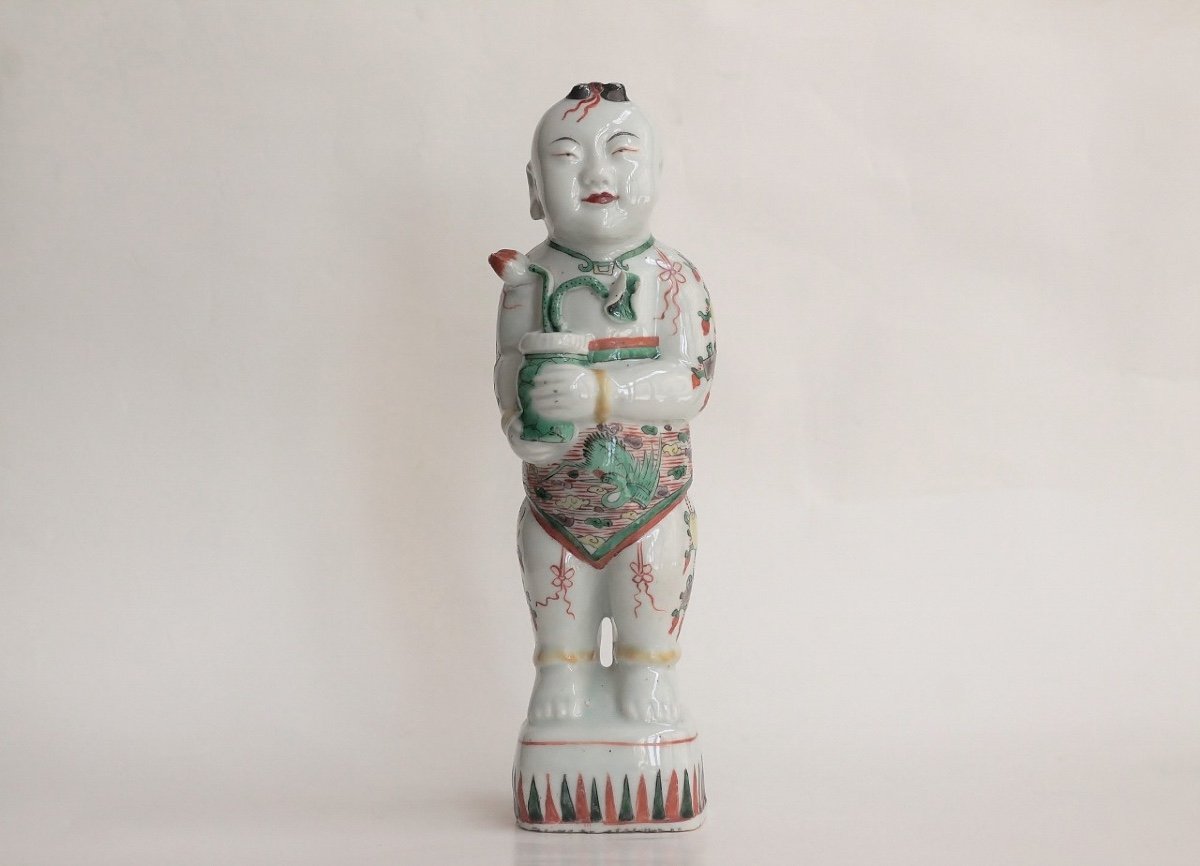 Höhö In Chinese Porcelain, Kangxi Period (1662-1722).-photo-2
