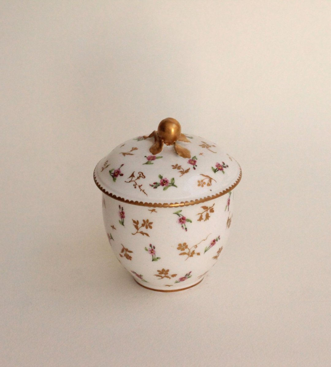 "calabre" Sugar Bowl Made Of Sèvres Soft-paste Porcelain, 18th Century.-photo-2