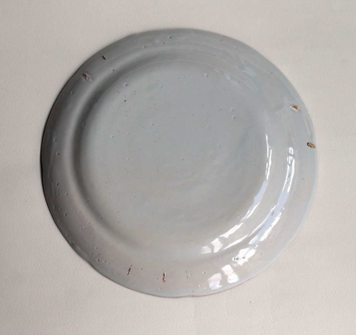 So-called "wedding Plate" Made Of Earthenware From Les Islettes - Bois d'Epense, Early 19th Century-photo-4