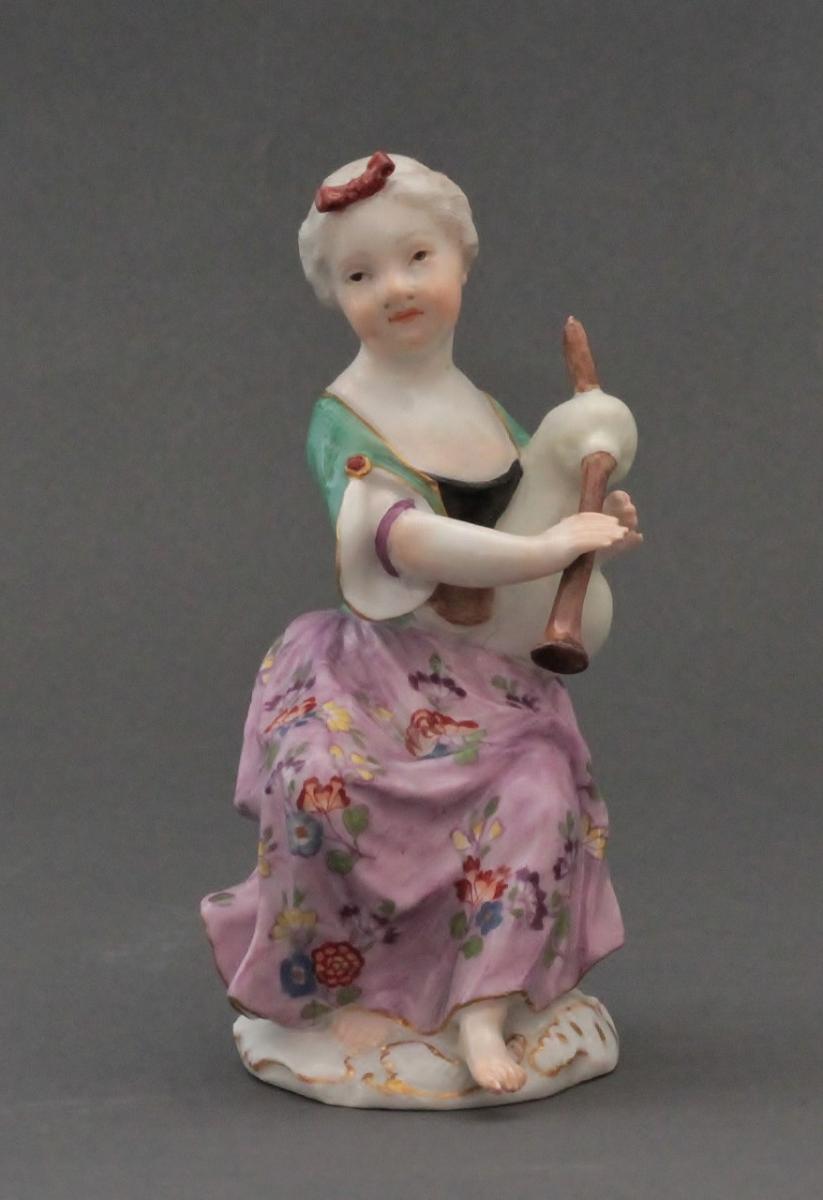 Meissen Musicienne Cornemuse-photo-2