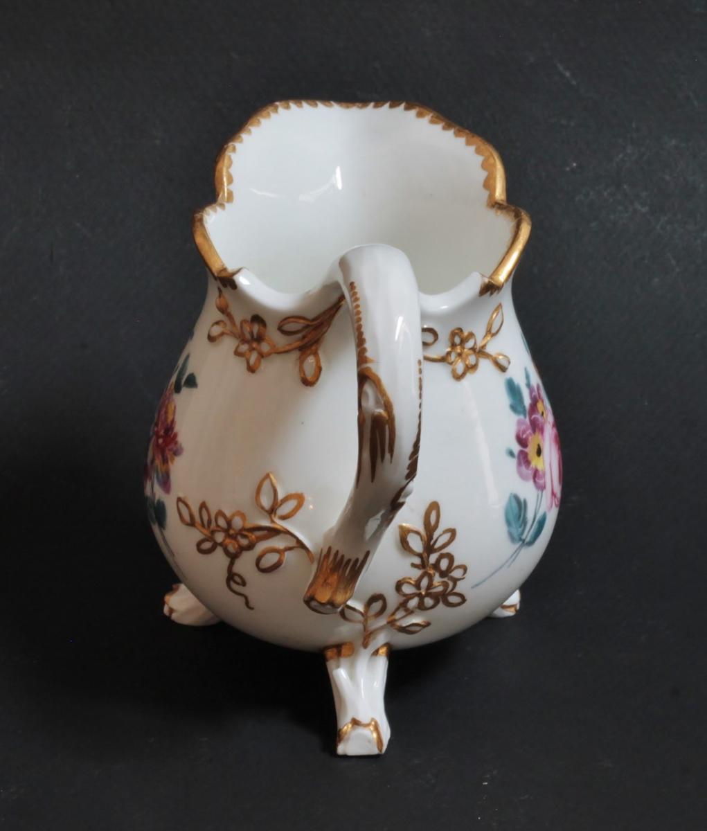 Milk Pot Tripode Porcelain Tender Sèvres, 18th S.-photo-4