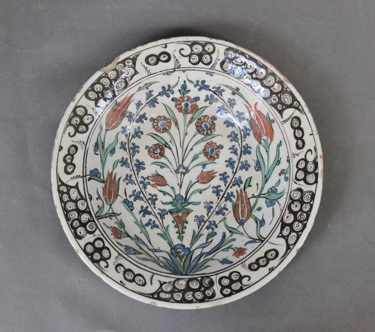 Iznik Dish Beginning Of The 17th Century-photo-2