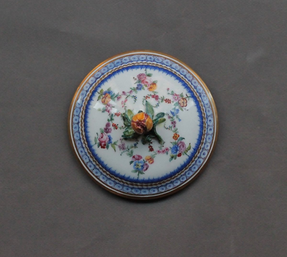 Tender Porcelain Bowl From Sèvres, Dd 1781, Sioux Painter And Gilder Chauvaux, 18th Century-photo-6