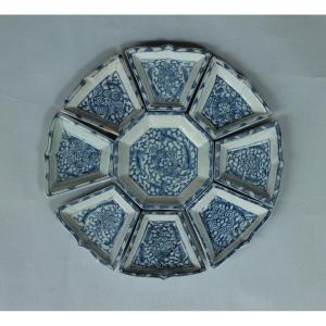 Set Of Chinese Porcelain Ravioli Called "mendiants". Qianlong Period (1736-1795).