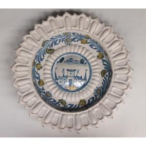 Marseille Earthenware Plate, Second Half Of The 17th Century.