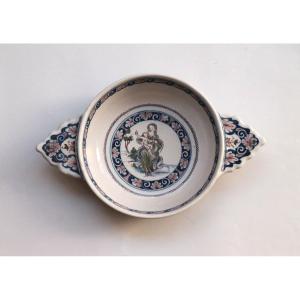 Marseille Earthenware Bowl, Leroy Factory, 18th Century.