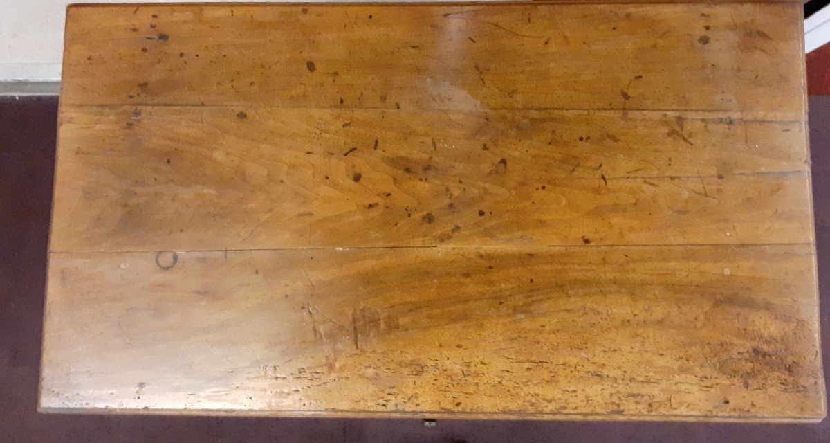 Table A Ecrire D Epoque Louis Xlll En Noyer Clair-photo-2