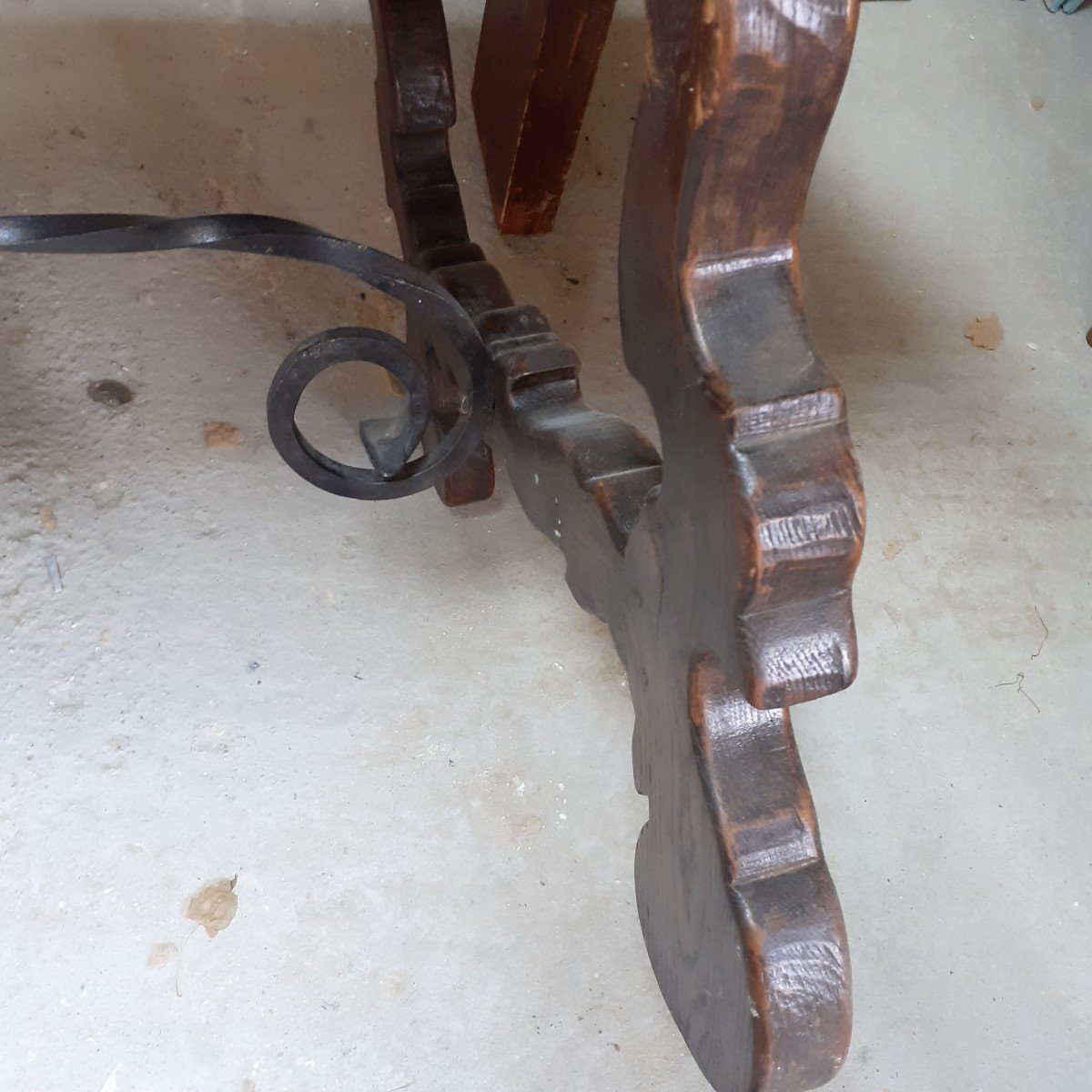 Large Spanish Table End Of 19th Century-photo-4