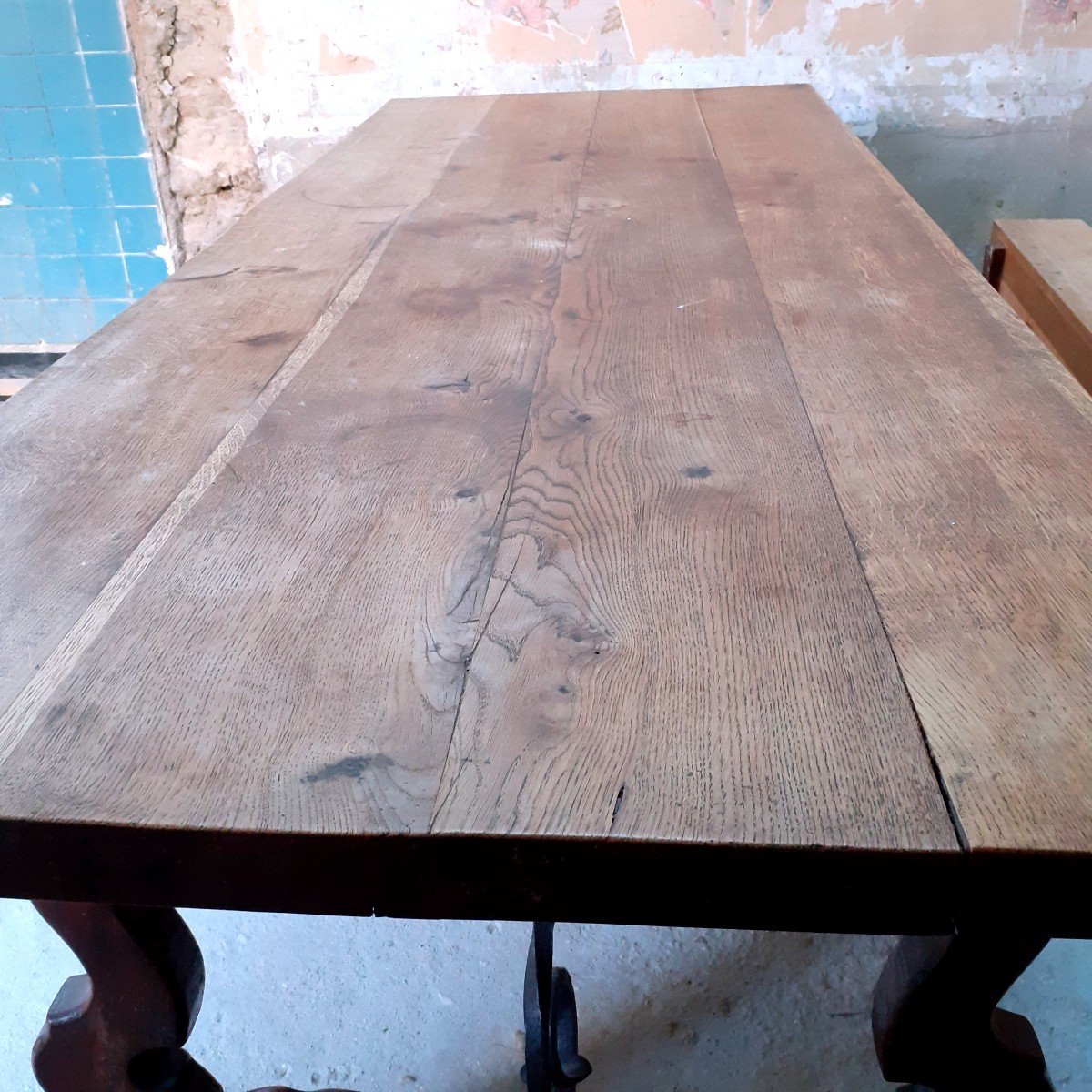 Large Spanish Table End Of 19th Century-photo-4