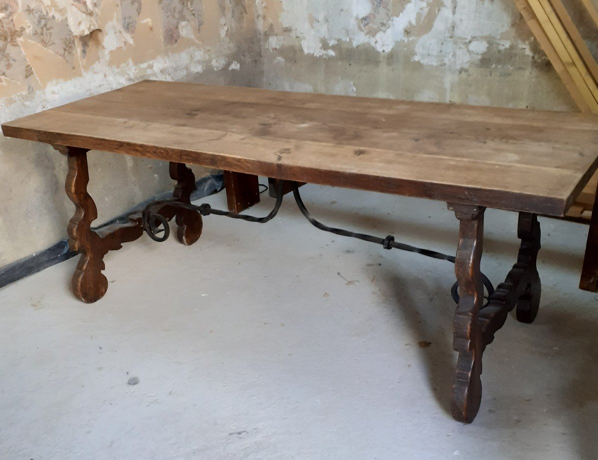 Large Spanish Table End Of 19th Century