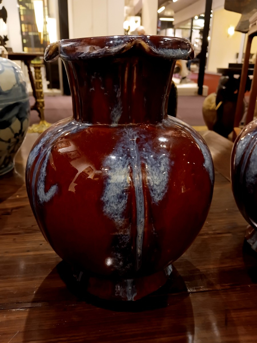 Paire de vases chine fin 19eme siecle-photo-2