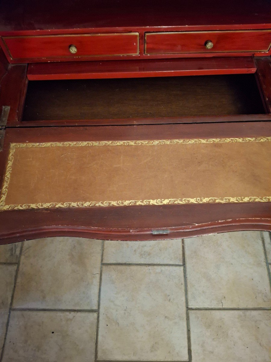 Donkey Back Desk In Chinese Lacquer, Period N III-photo-2