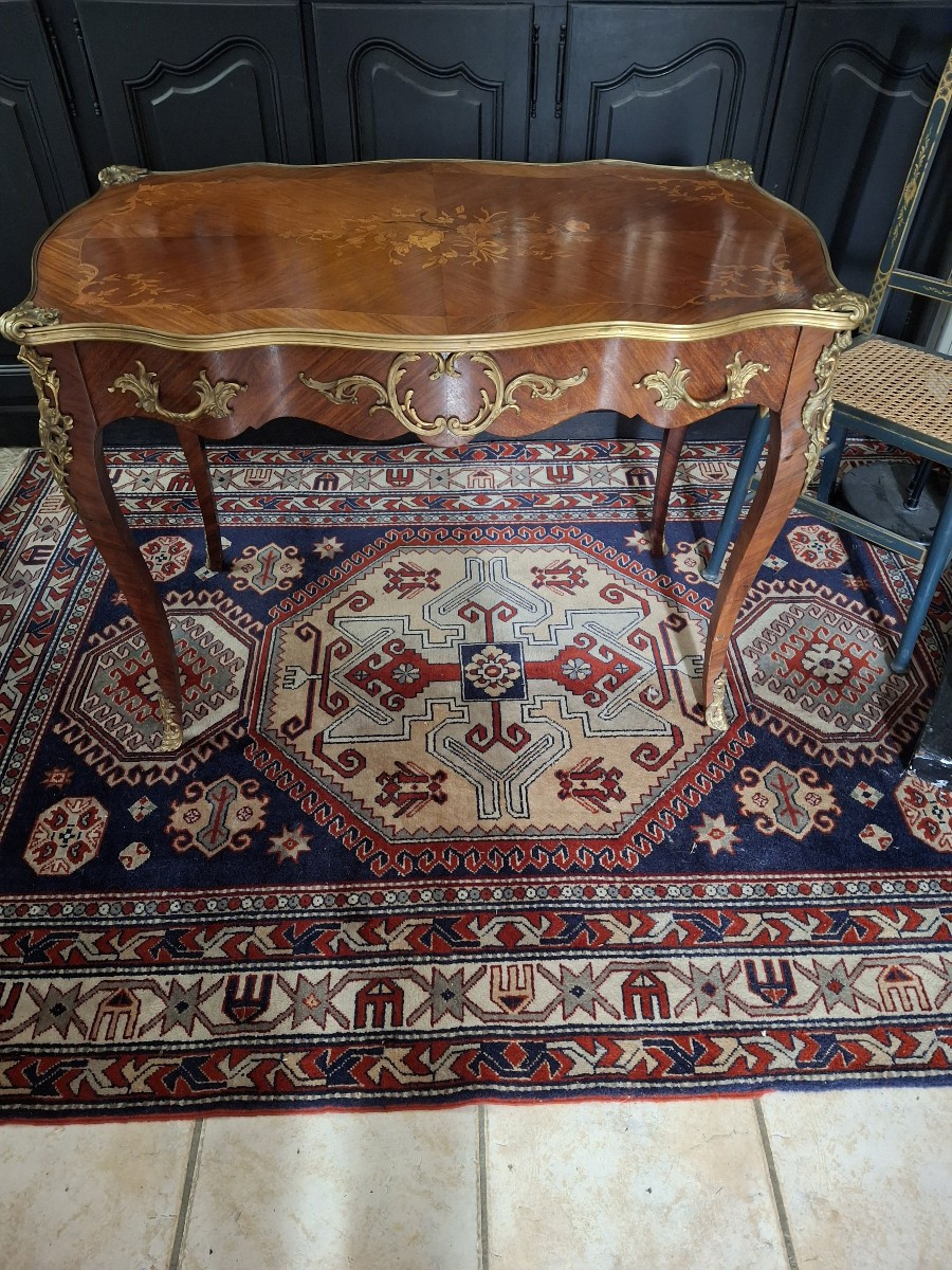 Living Room Table Forming A Desk, Louis XV Style, Period N III