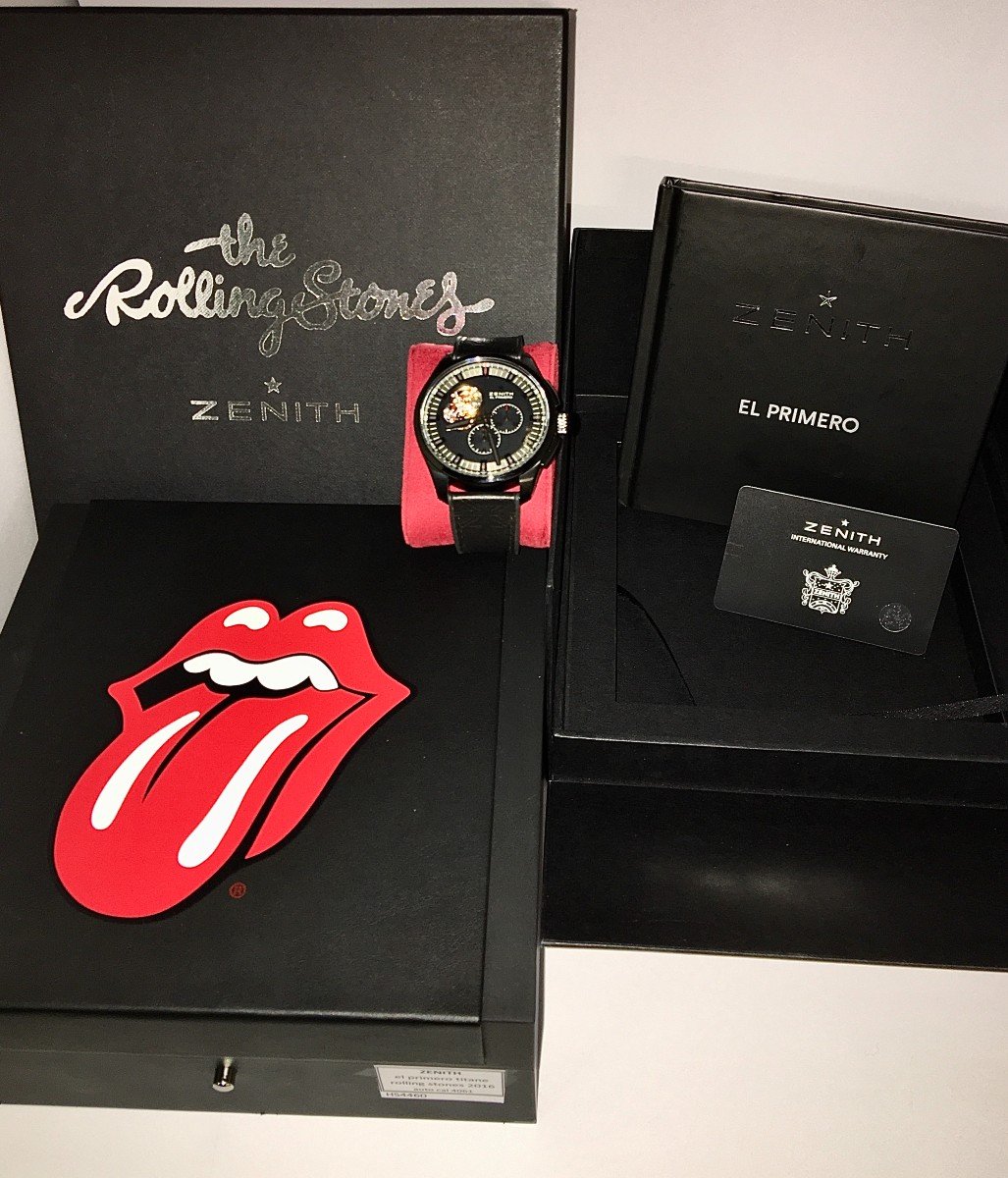 Montre Zénith El Primero Rolling Stones Full Set Chrono Edition Limitée  Titane 2016 -photo-2