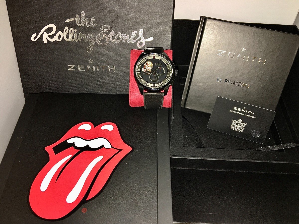 Montre Zénith El Primero Rolling Stones Full Set Chrono Edition Limitée  Titane 2016 