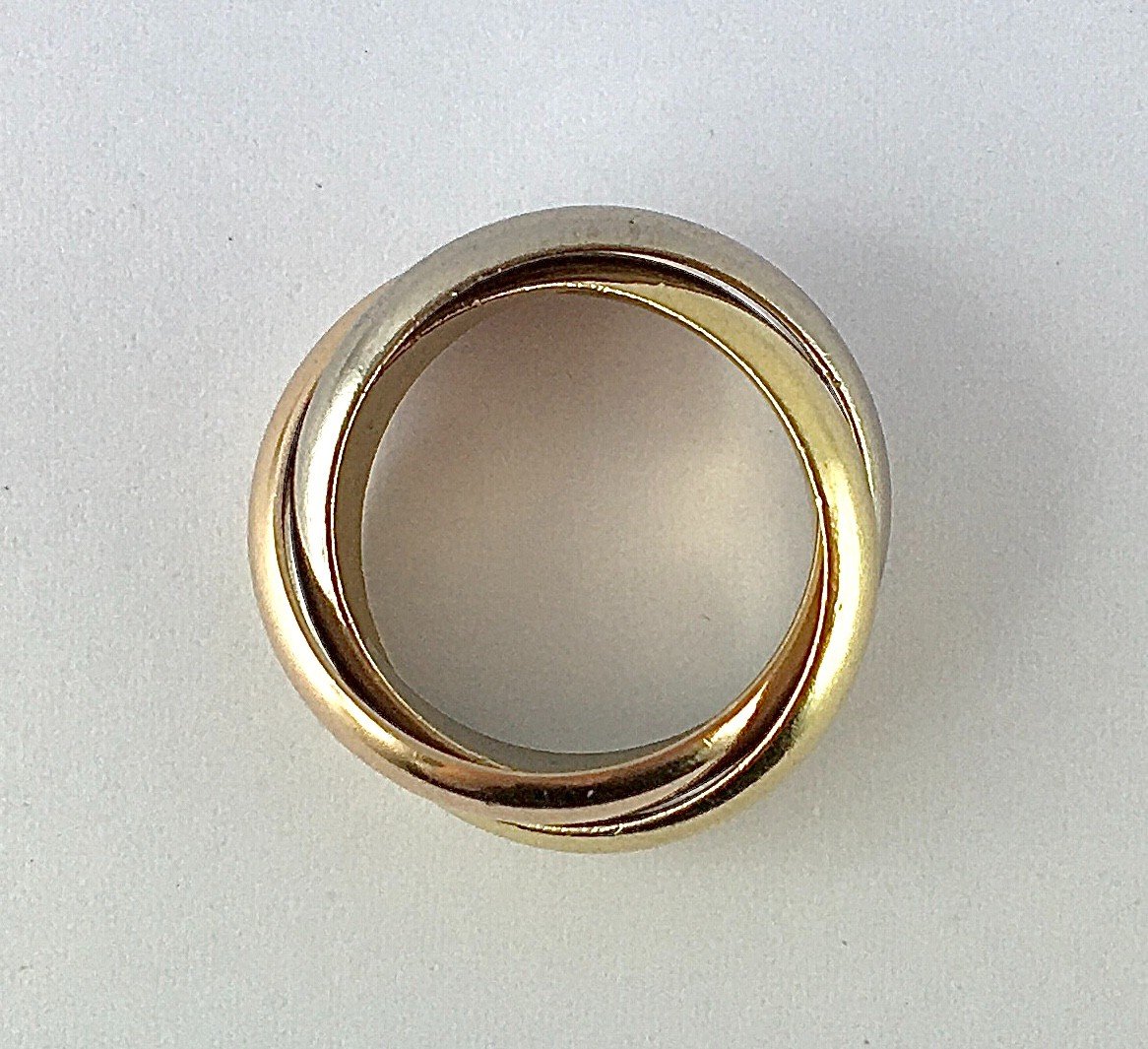 Cartier Trinity Wedding Ring Three Golds Classic Vintage-photo-3