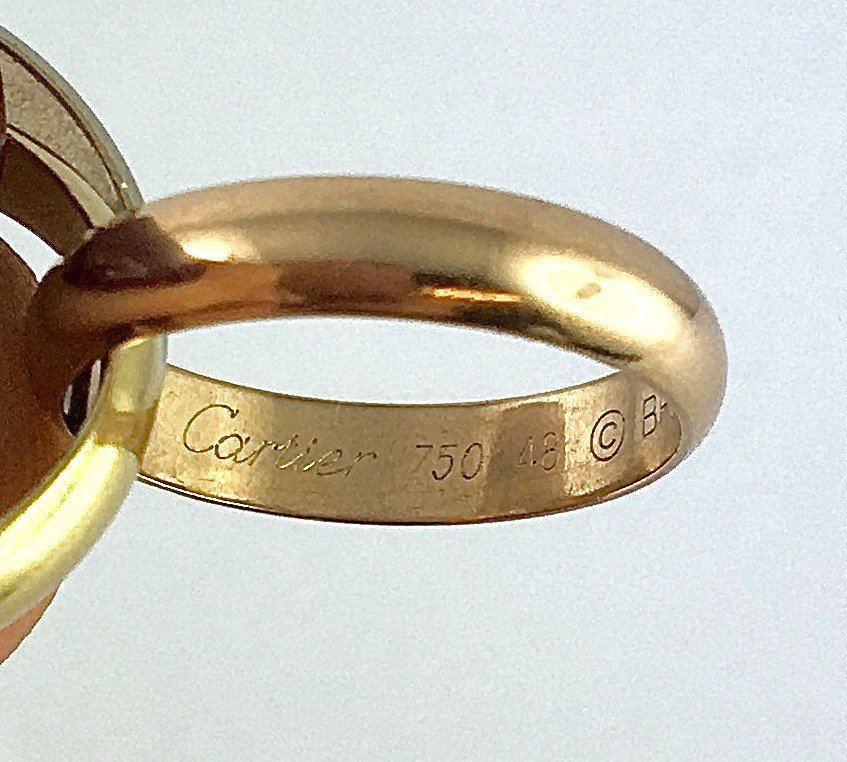 Cartier Trinity Wedding Ring Three Golds Classic Vintage-photo-4