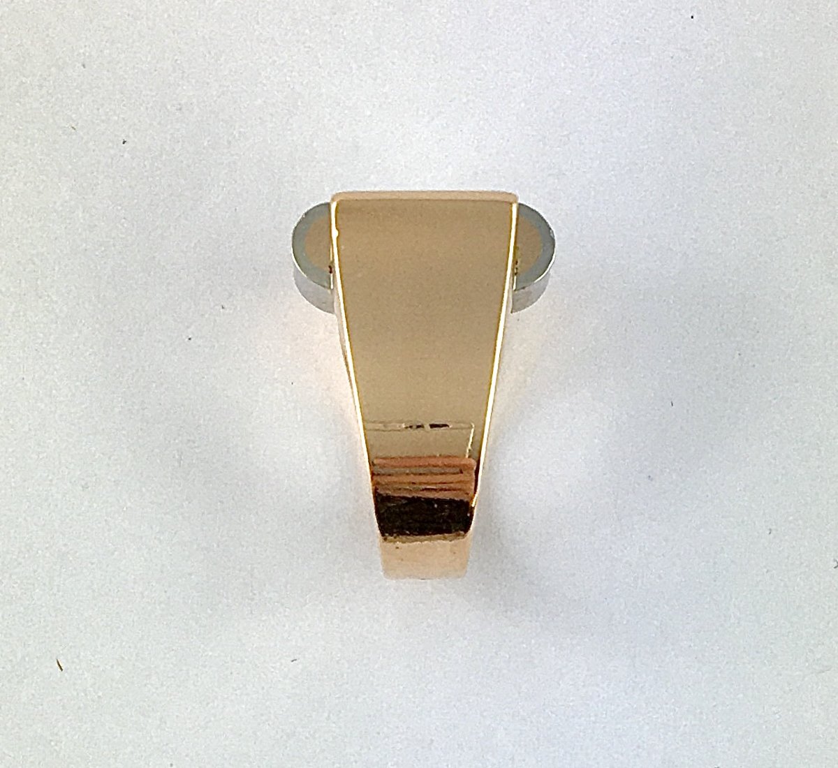  Tank Ring In Knot Shape With Diamonds In Rose Gold And Platinum-photo-2