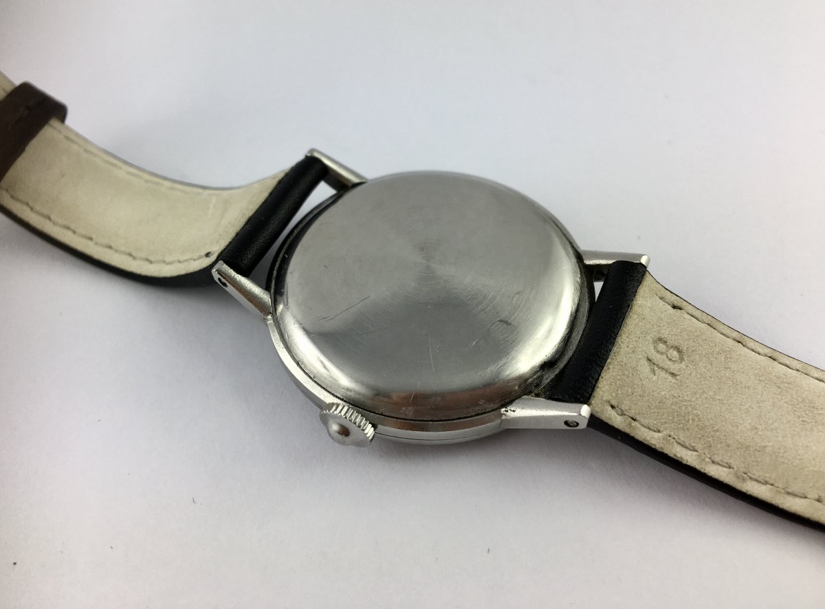 Montre Oméga De 1955, Mécanique, Acier Sur Cuir-photo-6
