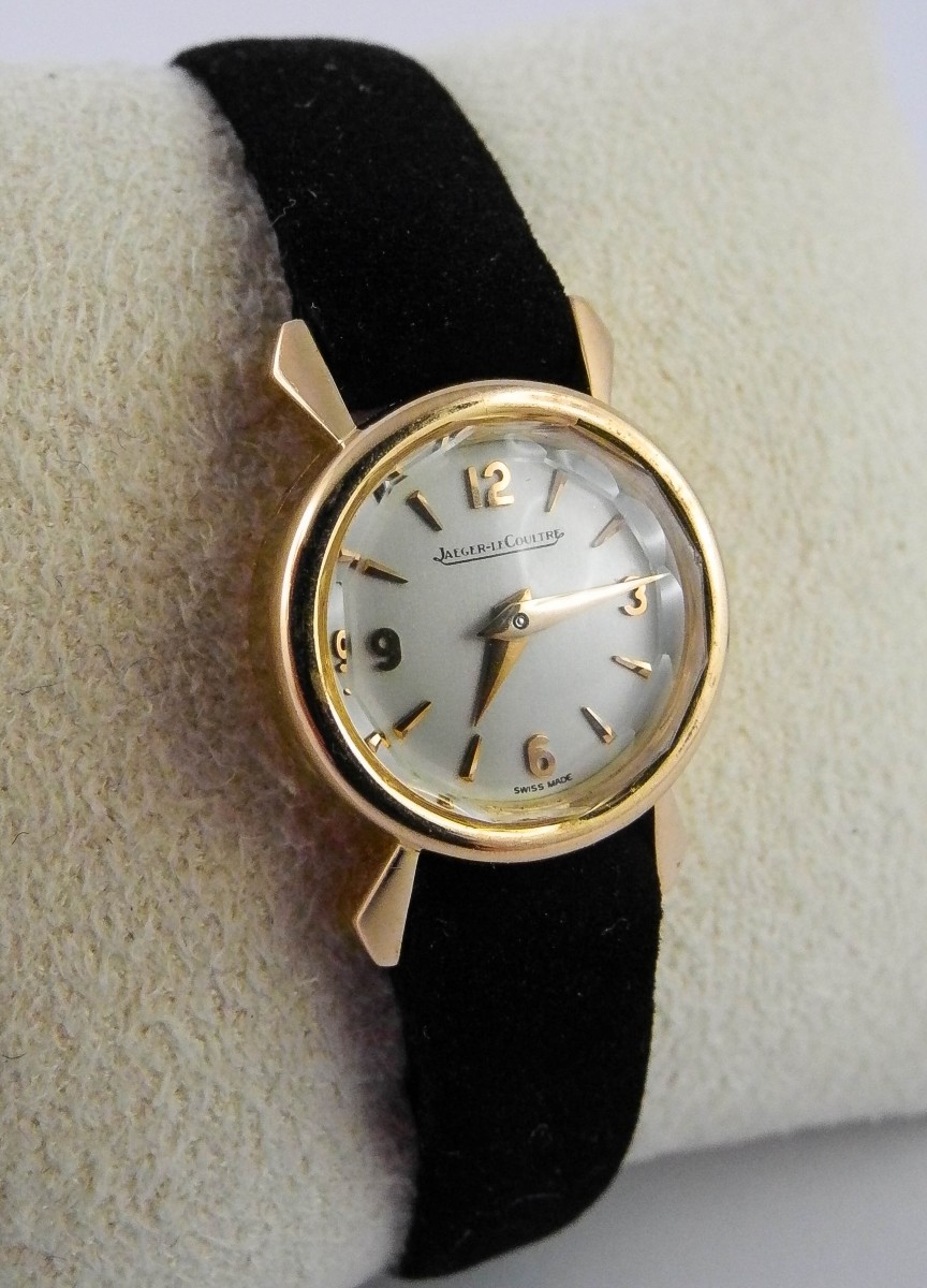 Jaeger Lecoultre Duoplan Ladies Watch 1950s Rose Gold Mechanical New In Stock