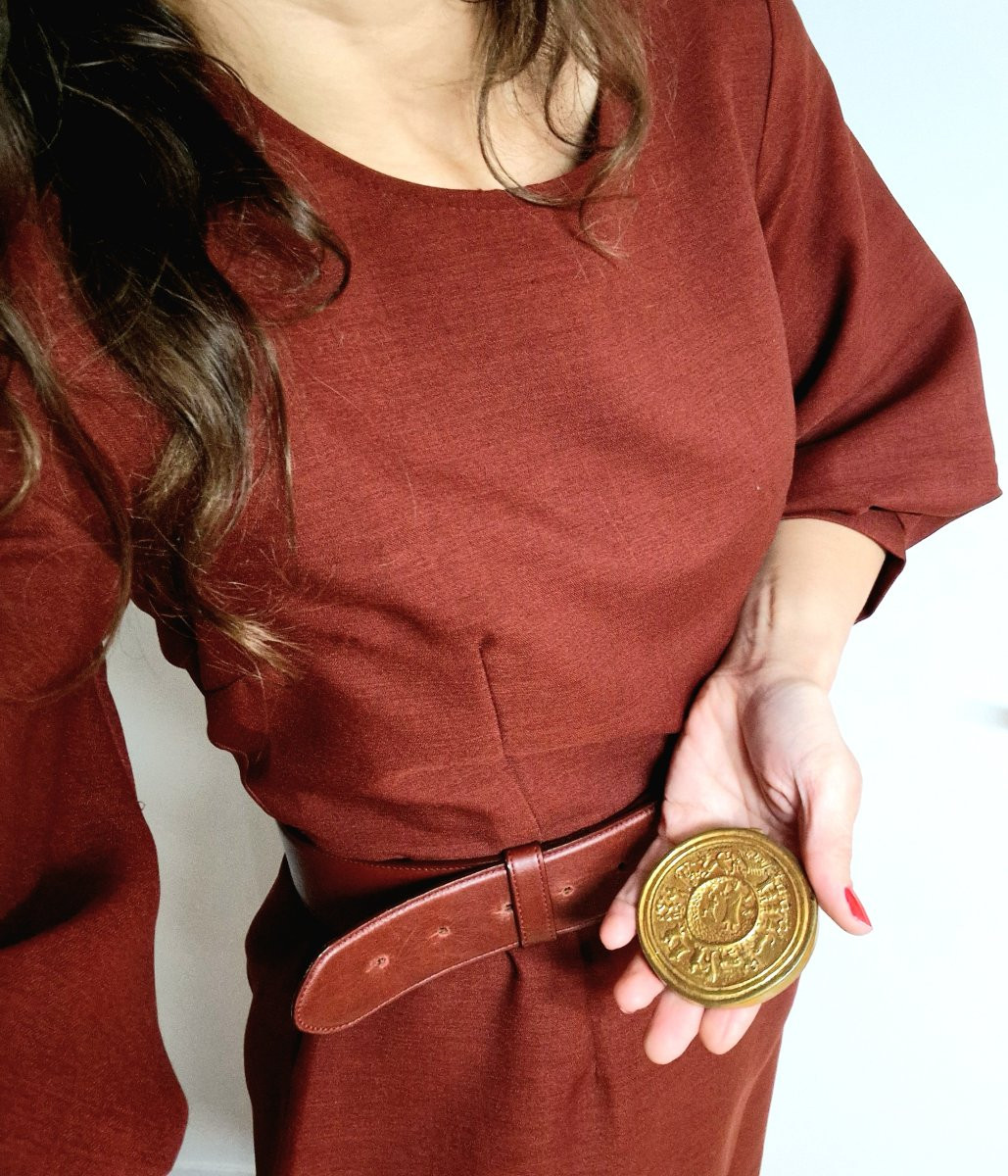 Moses Powder Compact, Crossing The Desert, By Line Vautrin, In Gilded Bronze Circa 1950-photo-8