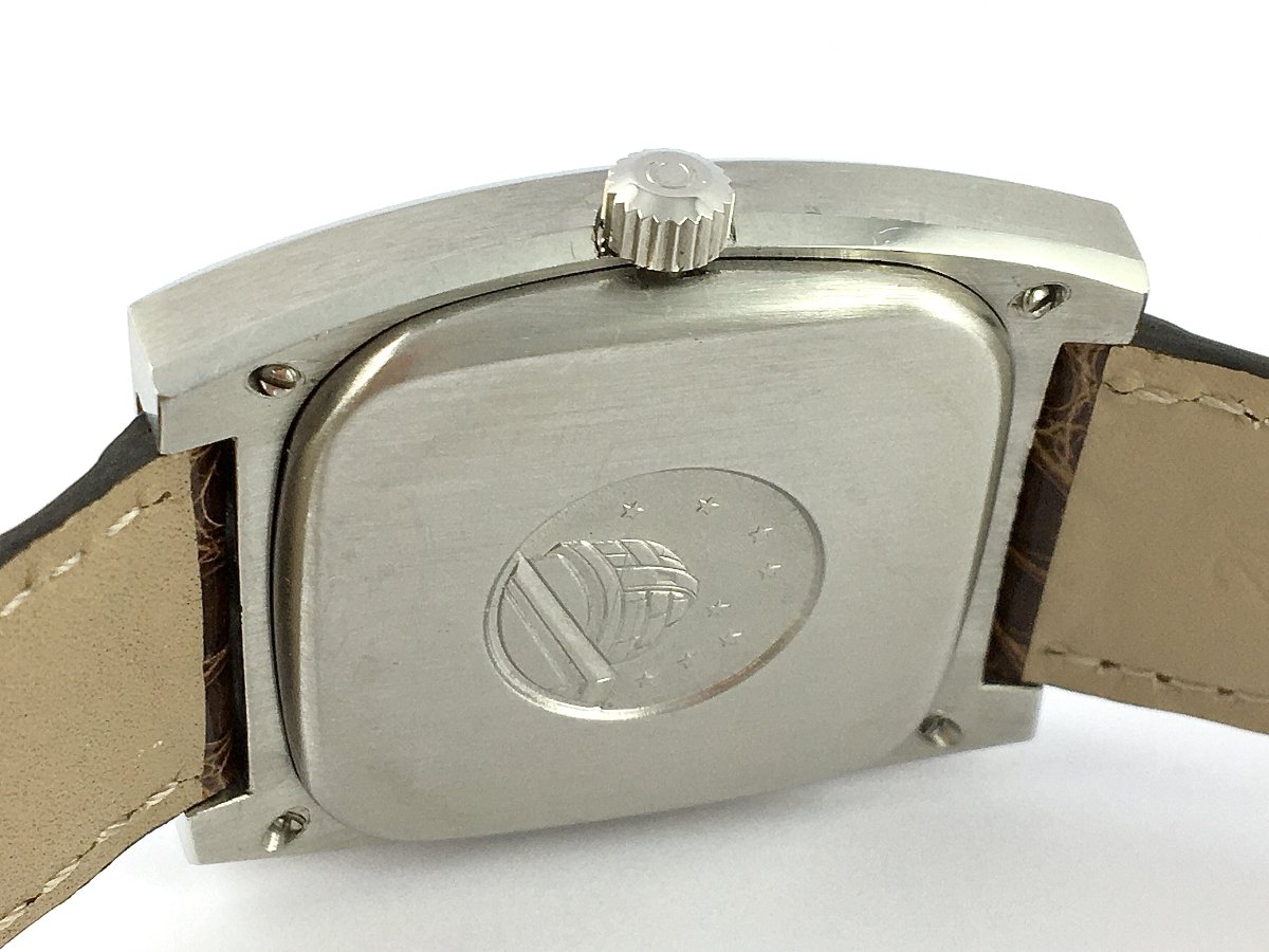 Montre Oméga Constellation Automatique 1970 Chronomètre Certifié, Acier Sur Cuir, Forme Tonneau-photo-5