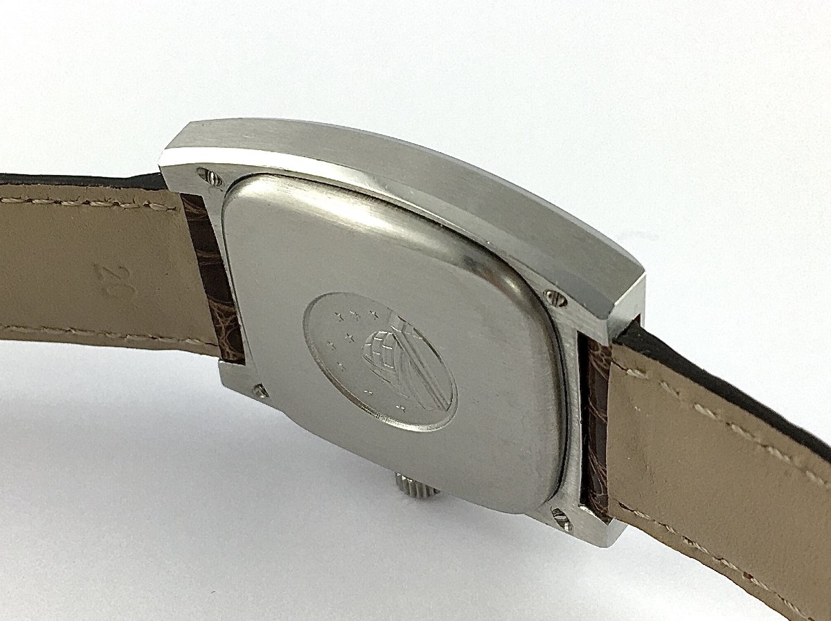 Montre Oméga Constellation Automatique 1970 Chronomètre Certifié, Acier Sur Cuir, Forme Tonneau-photo-6