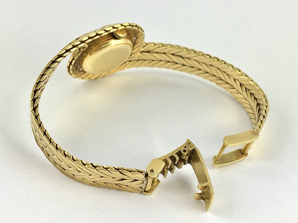 Movado Yellow Gold Tourbillon Jewelry Watch, 1950s Style, Mechanical-photo-6