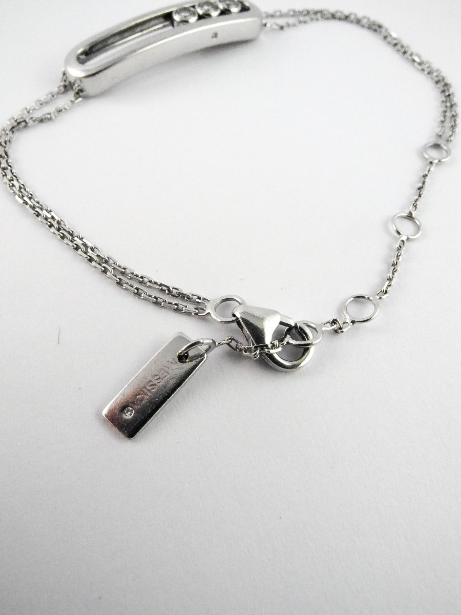 Bracelet Messika Move Classique en Or Blanc 18K & Diamants Coulissants-photo-2