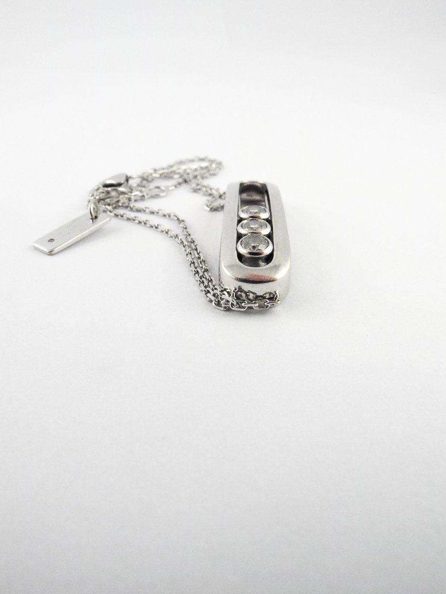 Bracelet Messika Move Classique en Or Blanc 18K & Diamants Coulissants-photo-6