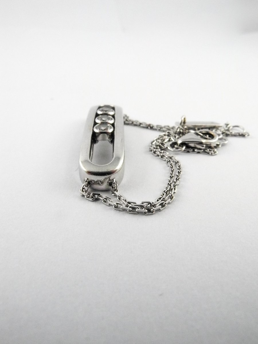 Bracelet Messika Move Classique en Or Blanc 18K & Diamants Coulissants-photo-7