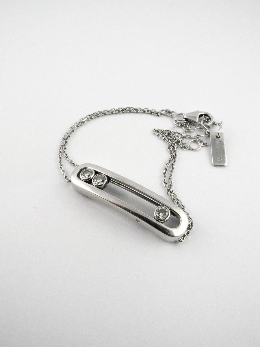 Bracelet Messika Move Classique en Or Blanc 18K & Diamants Coulissants