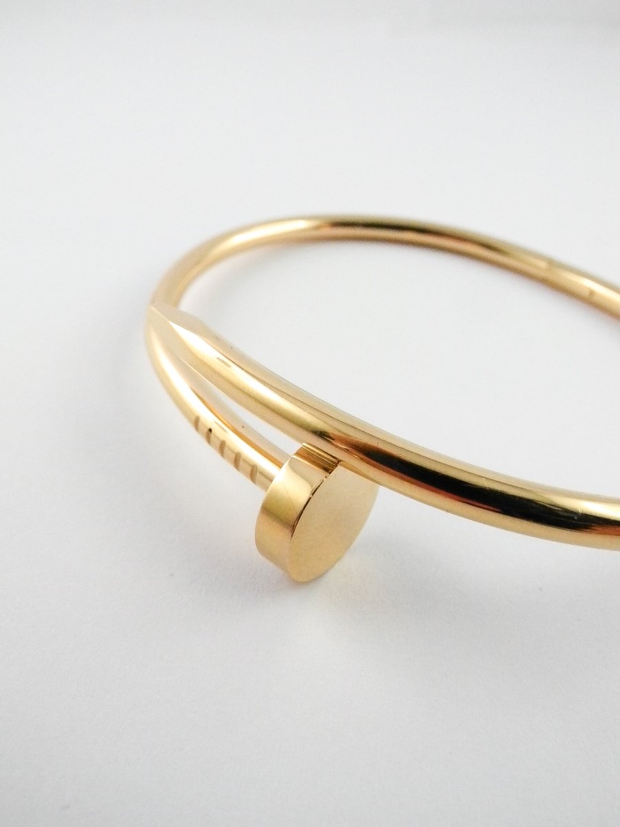 Cartier “juste Un Clou” Bracelet In 18k Rose Gold-photo-2